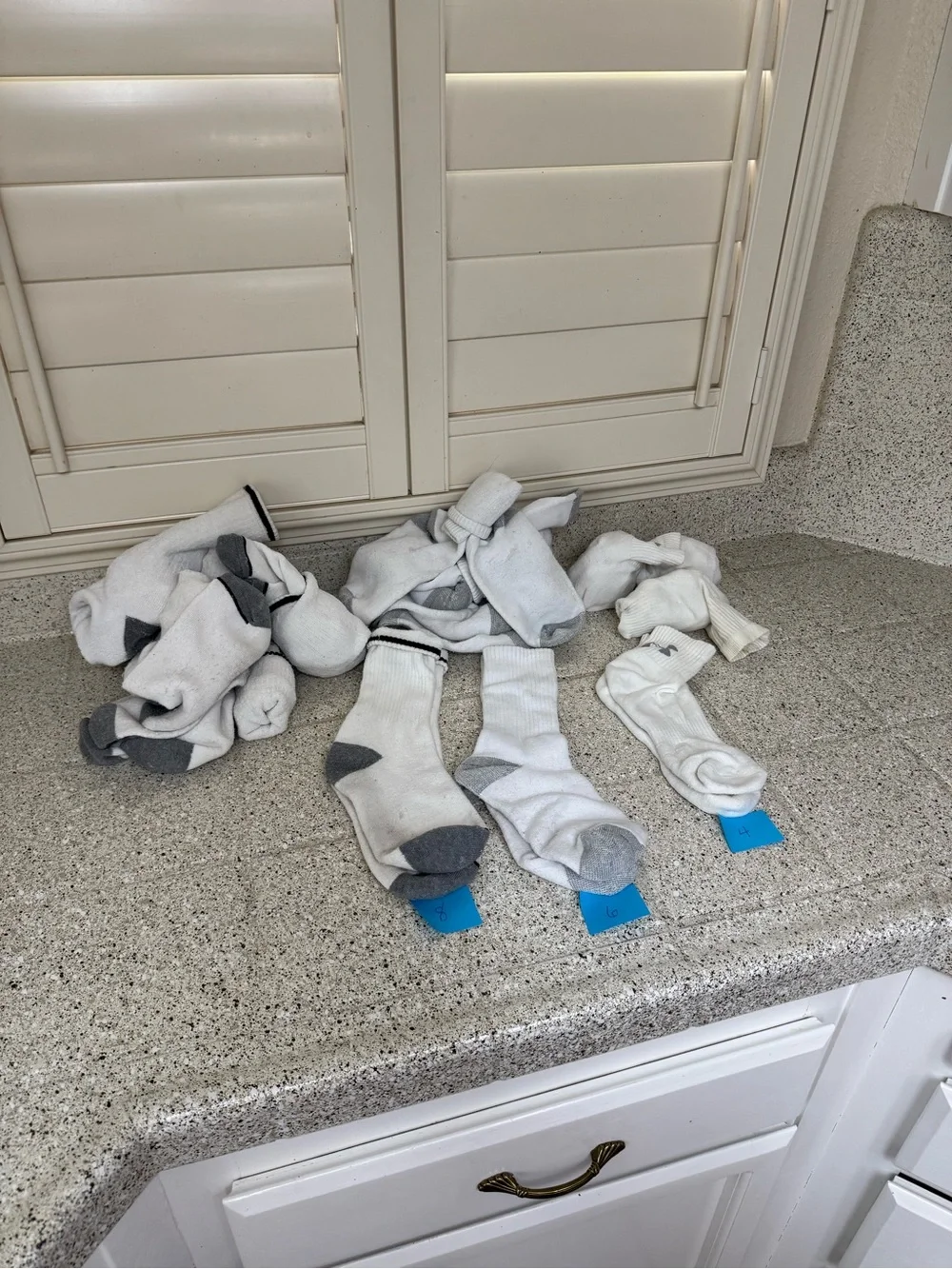 Bundle Men Assortment of Athletic White Socks Total 18